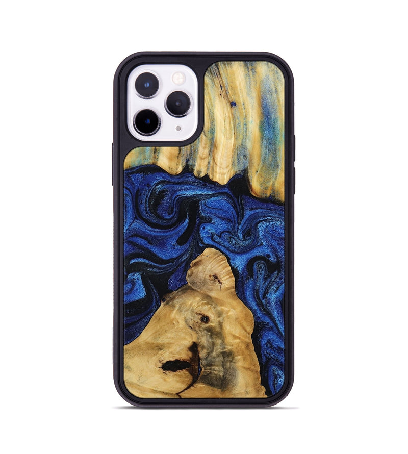 iPhone 11 Pro Wood Phone Case - Sophia (Blue, 802325)