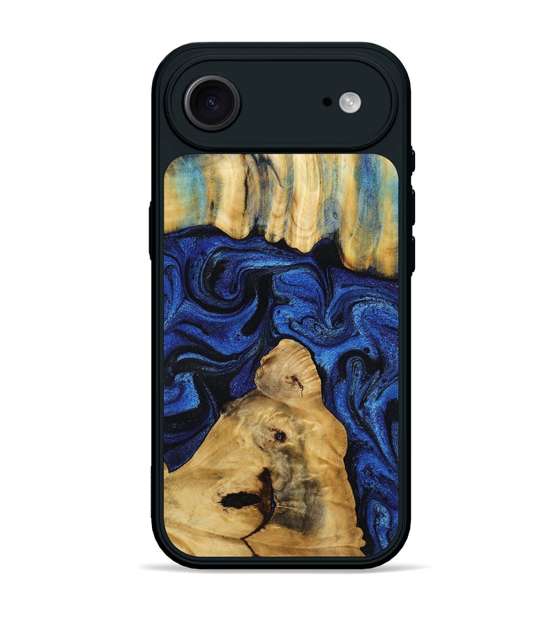 iPhone 17 Air Wood Phone Case - Sophia (Blue, 802325)