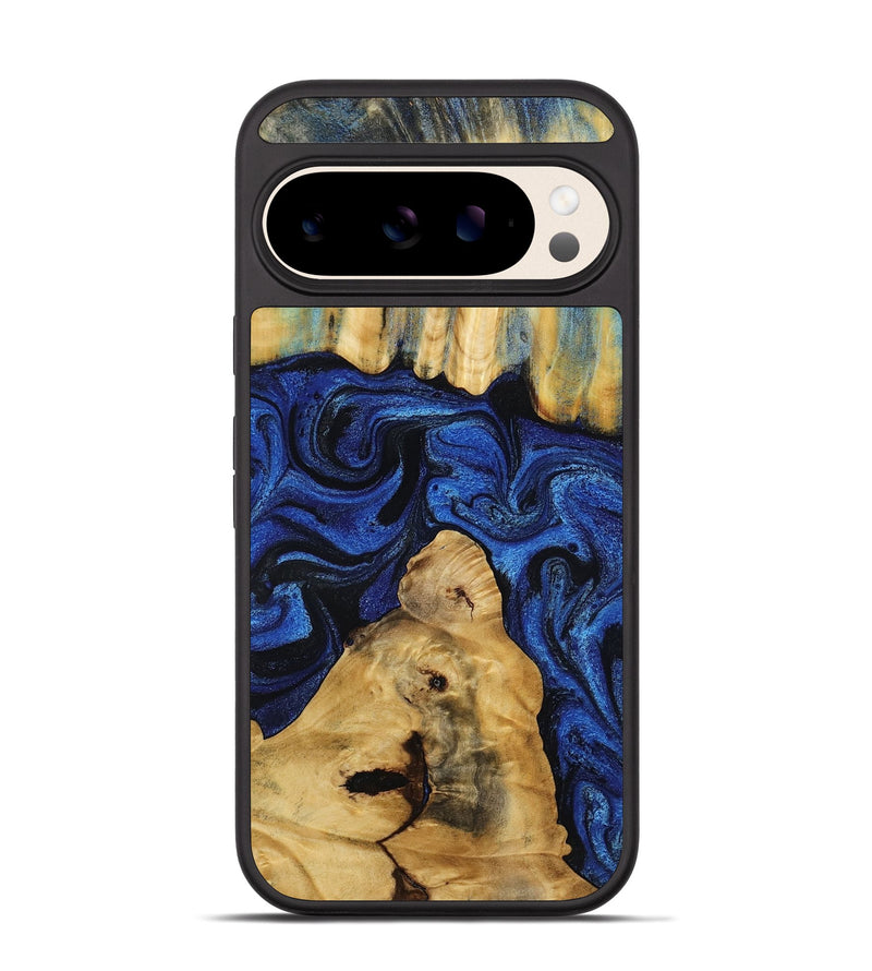 Pixel 10 Wood Phone Case - Sophia (Blue, 802325)