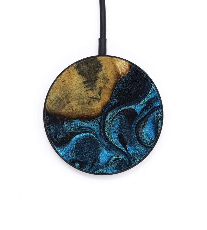 Circle Wood Wireless Charger - Horatio (Blue, 802326)