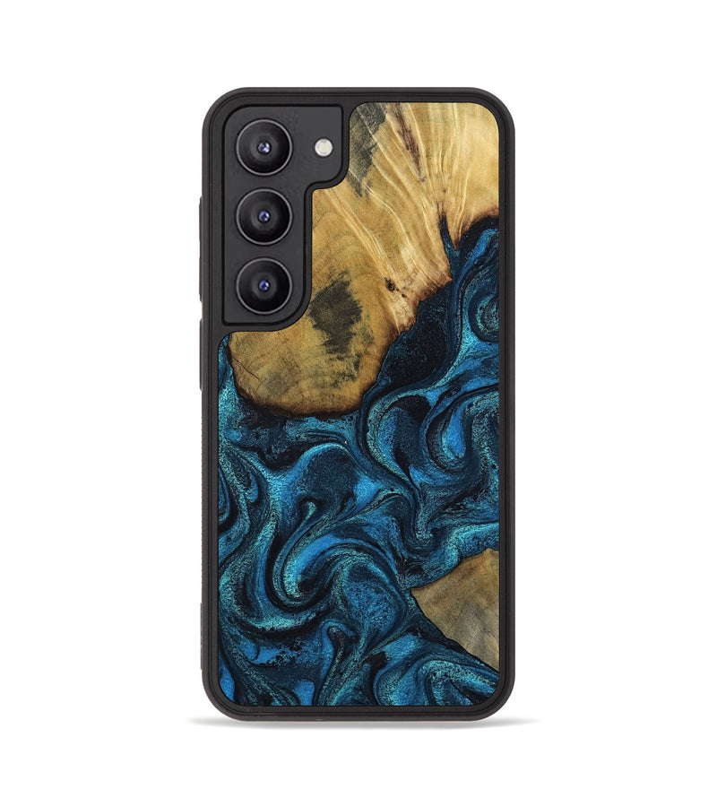 Galaxy S23 Wood Phone Case - Horatio (Blue, 802326)