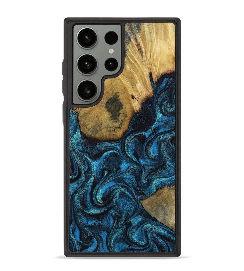 Galaxy S23 Ultra Wood Phone Case - Horatio (Blue, 802326)