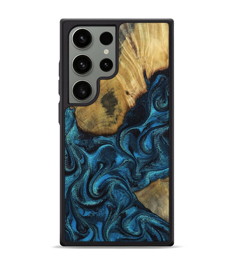 Galaxy S24 Ultra Wood Phone Case - Horatio (Blue, 802326)