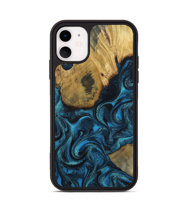 iPhone 11 Wood Phone Case - Horatio (Blue, 802326)