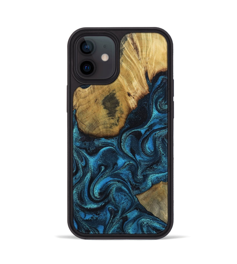 iPhone 12 Wood Phone Case - Horatio (Blue, 802326)