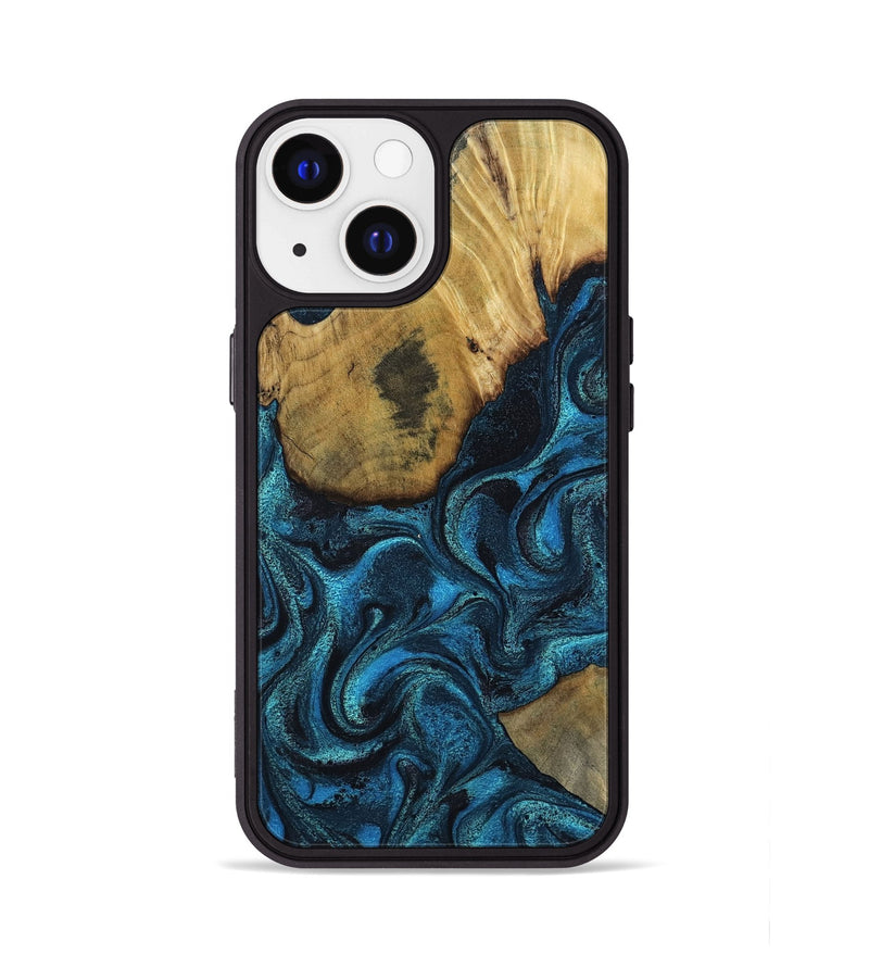 iPhone 13 Wood Phone Case - Horatio (Blue, 802326)