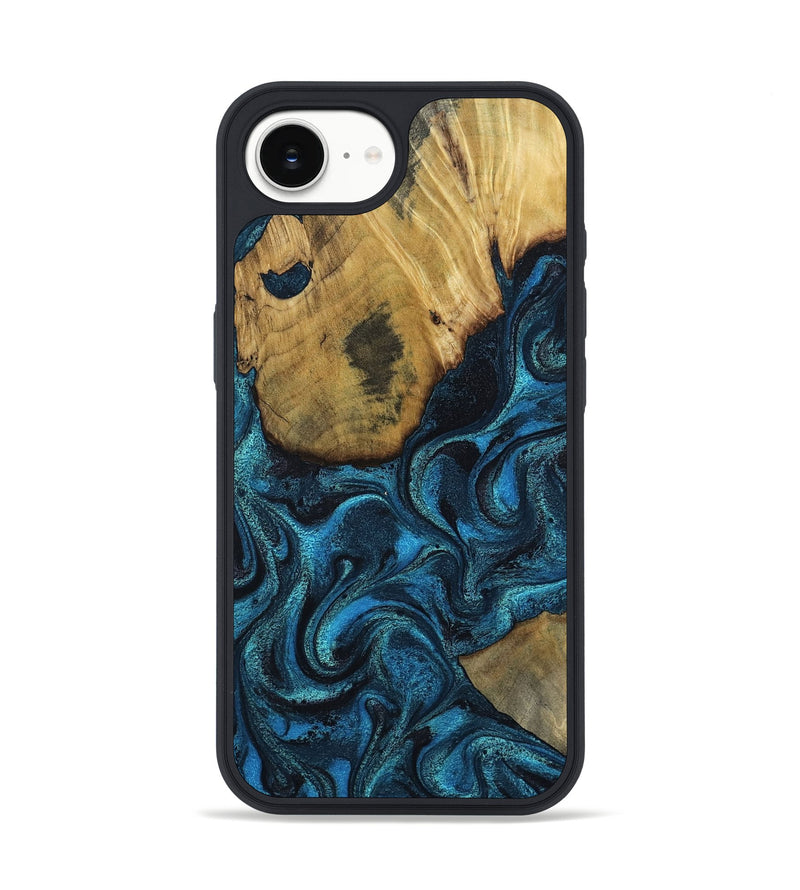 iPhone 16e Wood Phone Case - Horatio (Blue, 802326)
