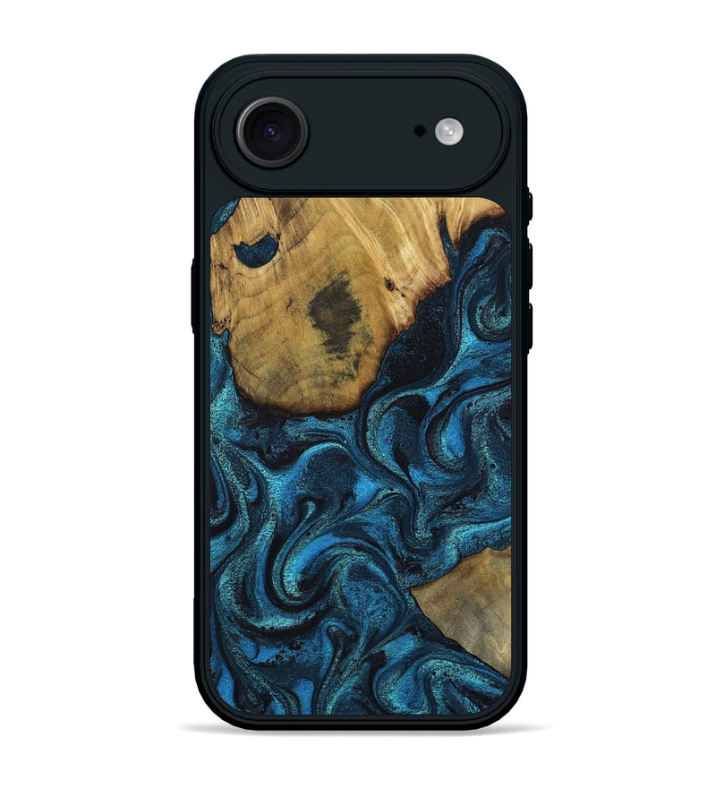 iPhone 17 Air Wood Phone Case - Horatio (Blue, 802326)