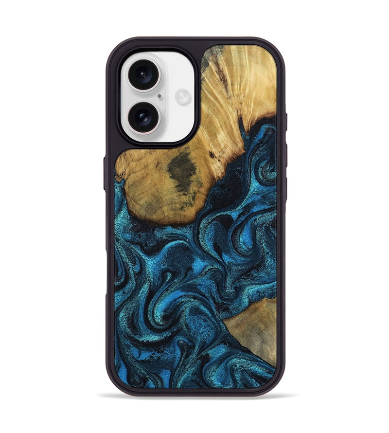 iPhone 17 Wood Phone Case - Horatio (Blue, 802326)