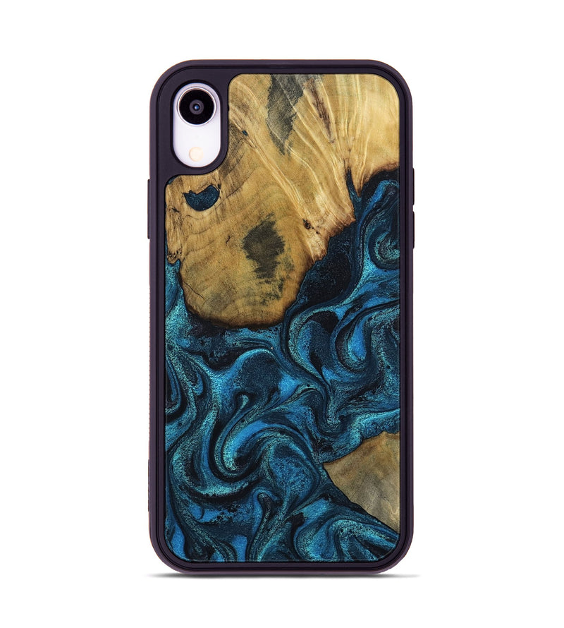 iPhone Xr Wood Phone Case - Horatio (Blue, 802326)