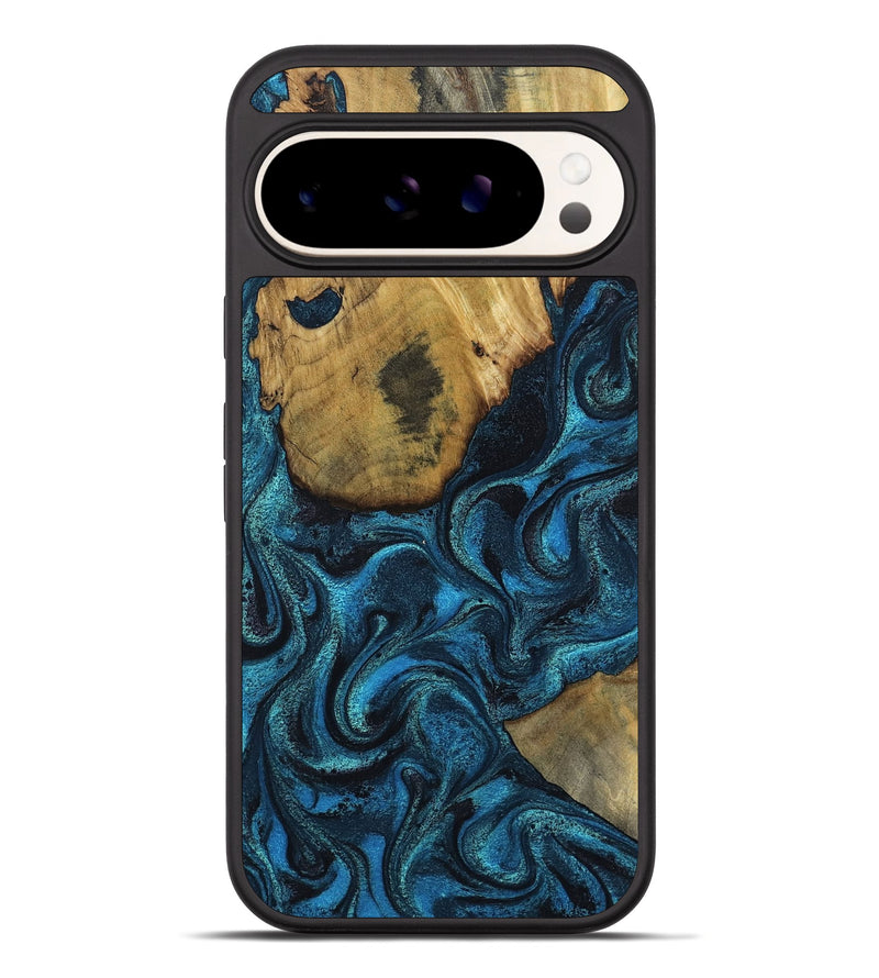 Pixel 10 Pro XL Wood Phone Case - Horatio (Blue, 802326)