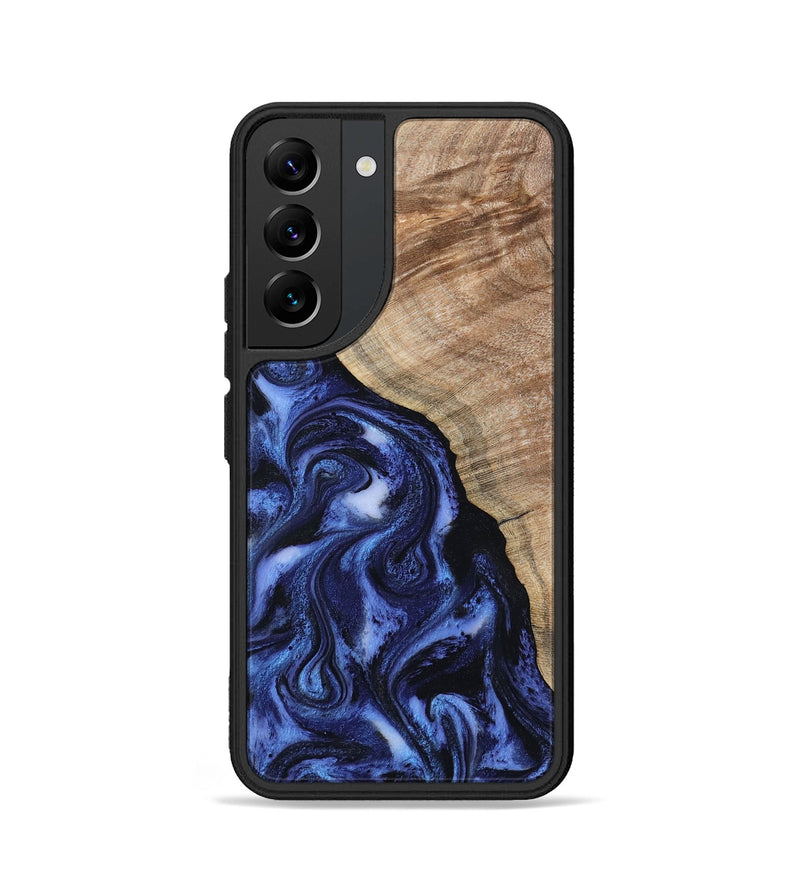 Galaxy S22 Wood Phone Case - Victor (Blue, 802327)