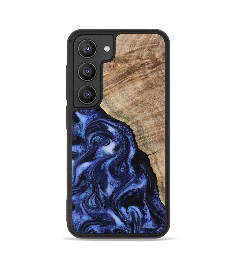 Galaxy S23 Wood Phone Case - Victor (Blue, 802327)