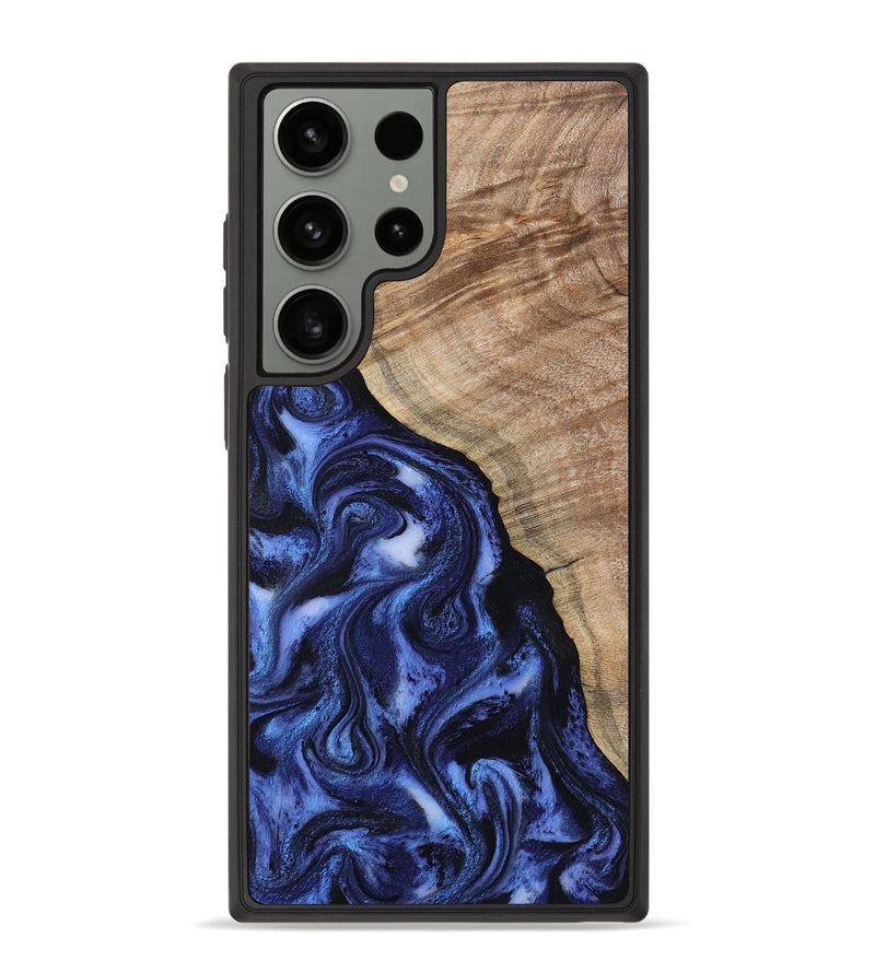 Galaxy S23 Ultra Wood Phone Case - Victor (Blue, 802327)