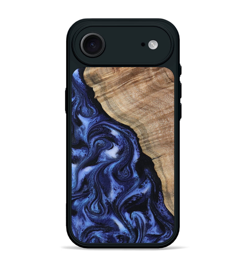 iPhone 17 Air Wood Phone Case - Victor (Blue, 802327)