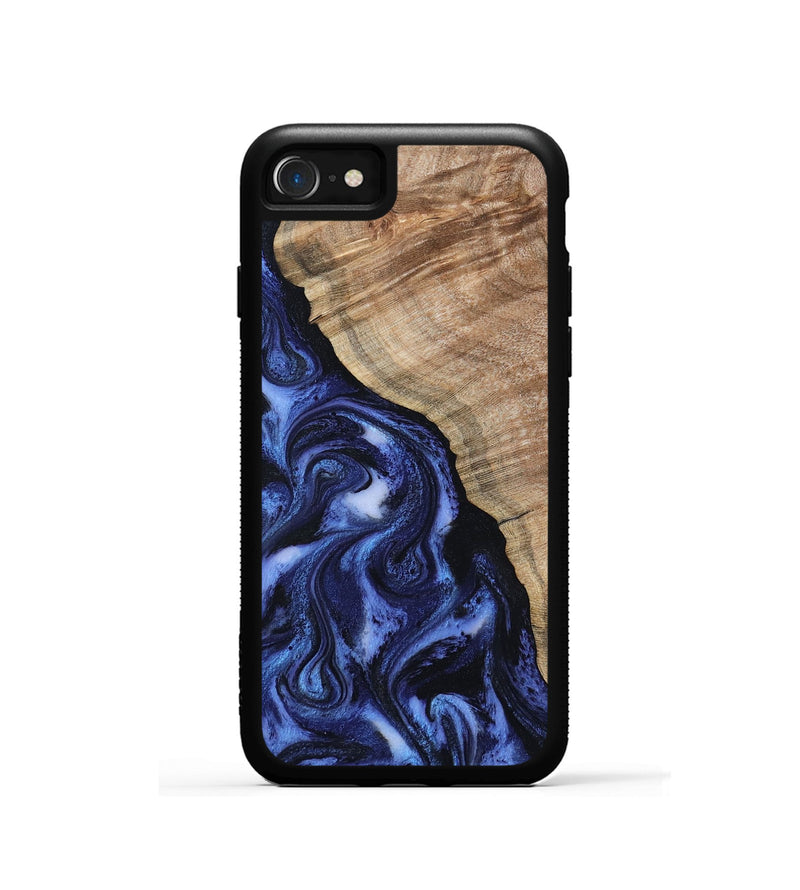 iPhone SE Wood Phone Case - Victor (Blue, 802327)