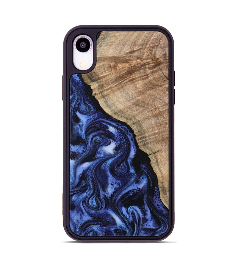 iPhone Xr Wood Phone Case - Victor (Blue, 802327)