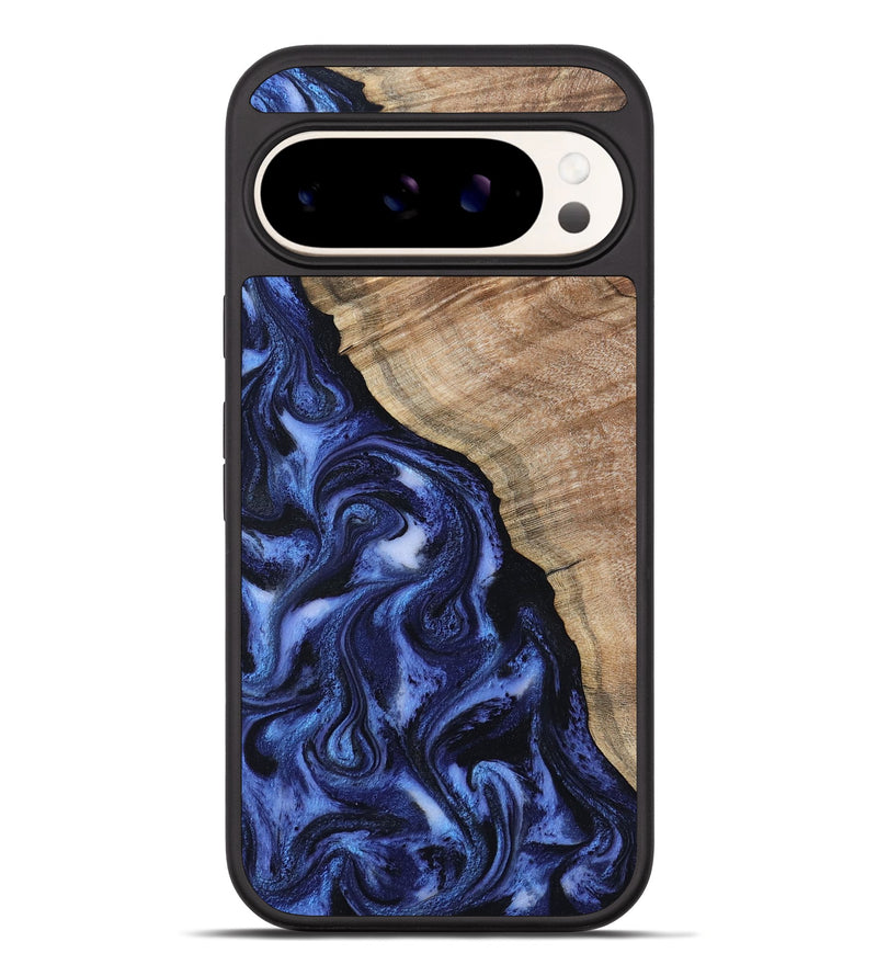 Pixel 10 Pro XL Wood Phone Case - Victor (Blue, 802327)