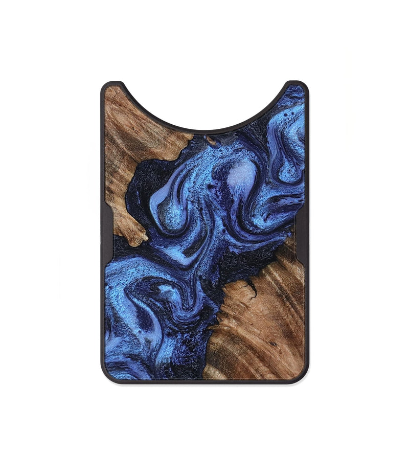 Alloy Wood Wallet - Rosalia (Blue, 802328)