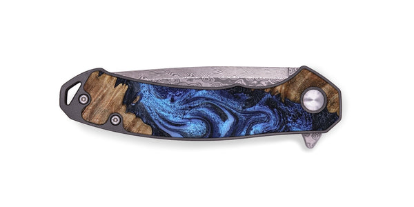 EDC Wood Pocket Knife - Rosalia (Blue, 802328)