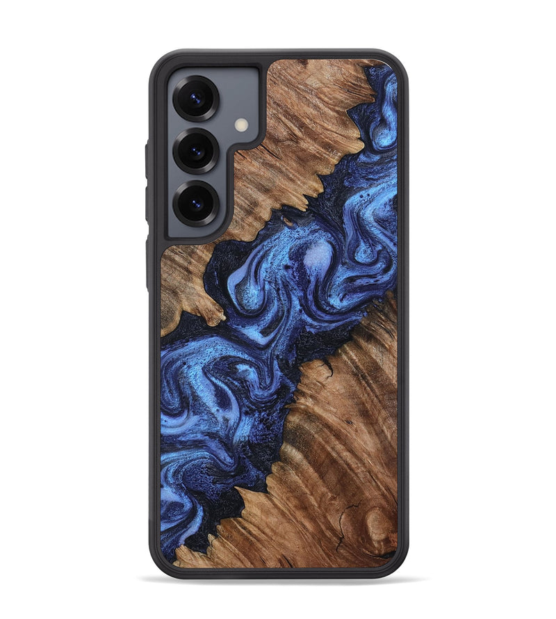 Galaxy S25 Plus Wood Phone Case - Rosalia (Blue, 802328)