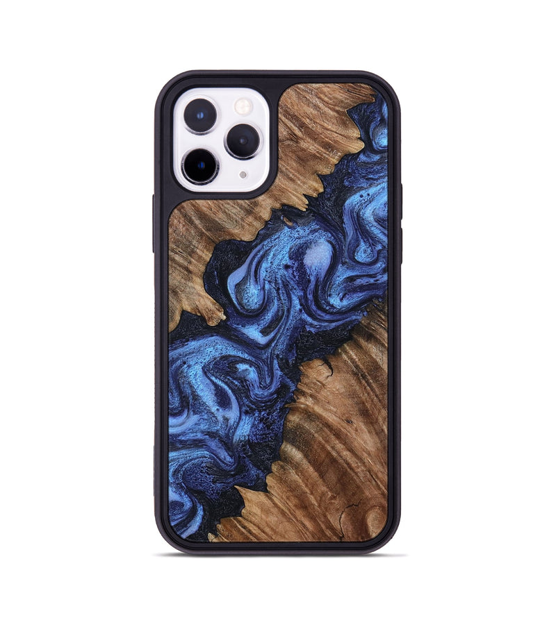 iPhone 11 Pro Wood Phone Case - Rosalia (Blue, 802328)