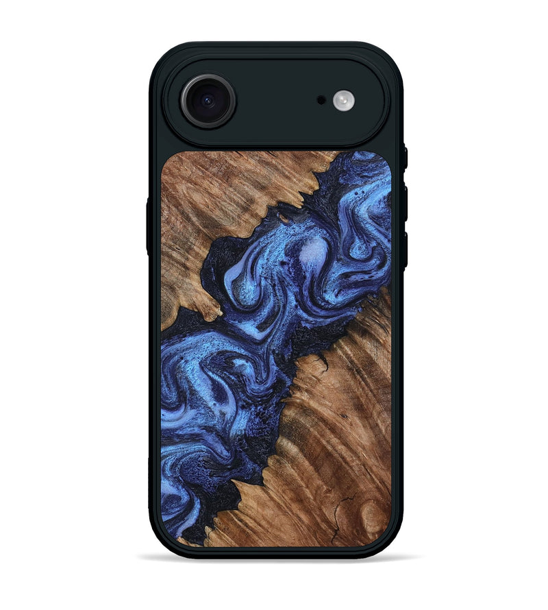 iPhone 17 Air Wood Phone Case - Rosalia (Blue, 802328)