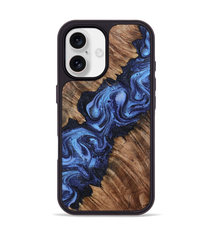 iPhone 17 Wood Phone Case - Rosalia (Blue, 802328)