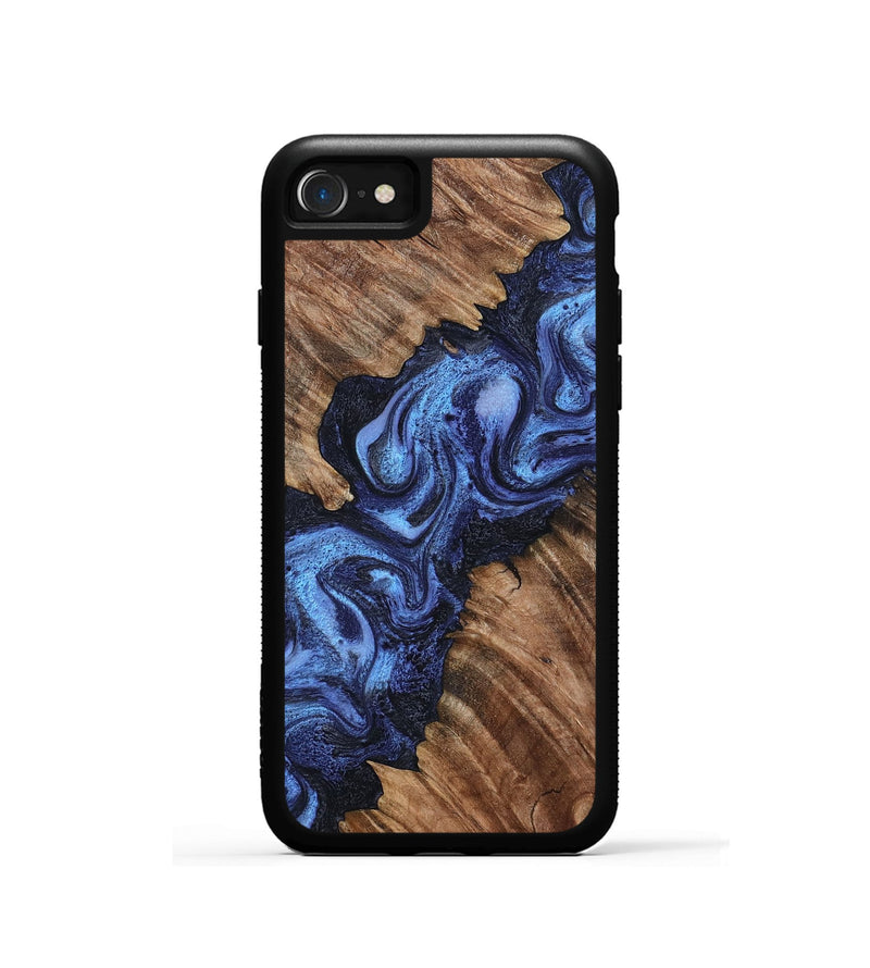 iPhone SE Wood Phone Case - Rosalia (Blue, 802328)
