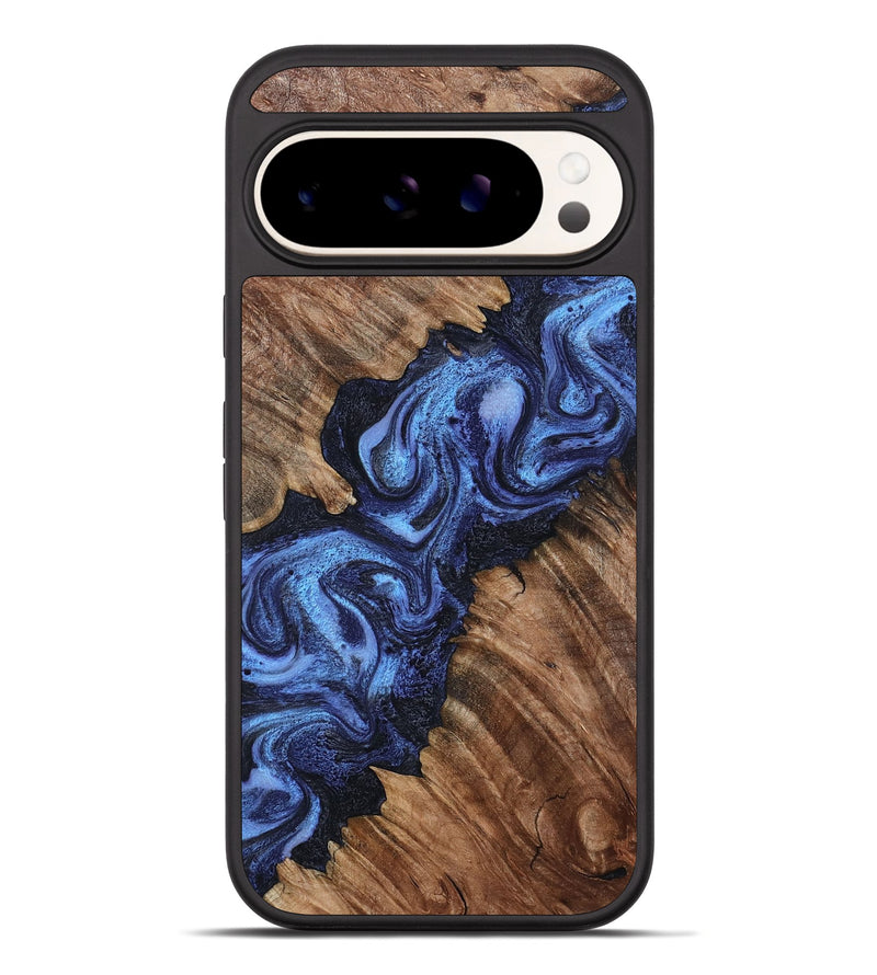 Pixel 10 Pro XL Wood Phone Case - Rosalia (Blue, 802328)
