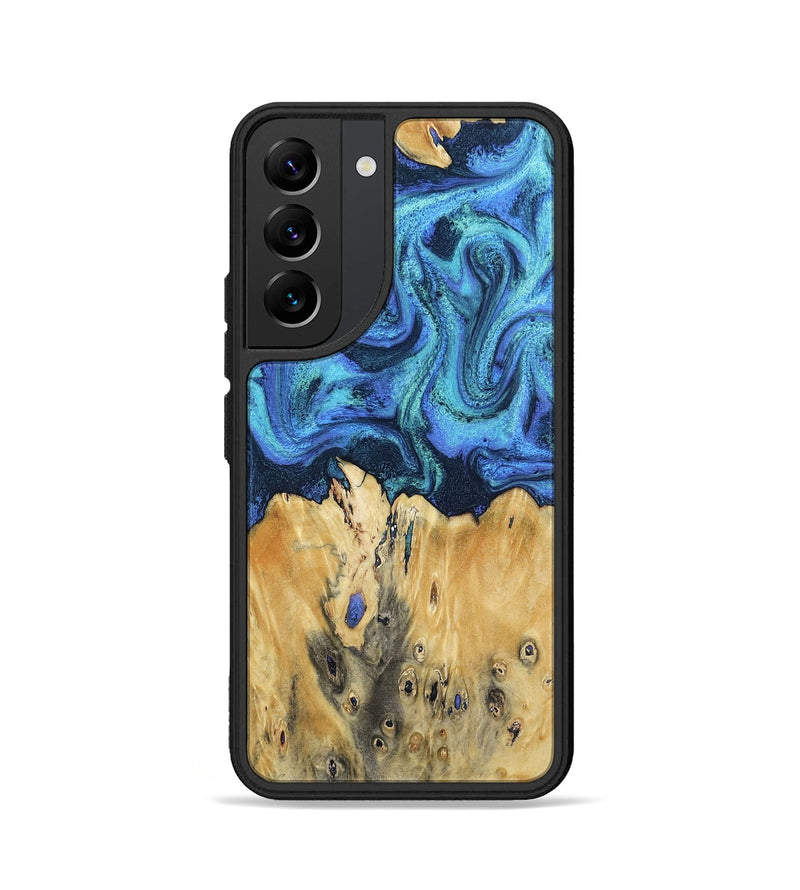 Galaxy S22 Wood Phone Case - Brandyn (Blue, 802329)