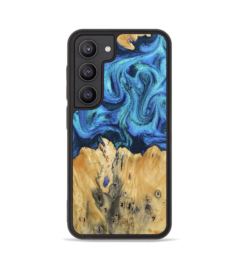 Galaxy S23 Wood Phone Case - Brandyn (Blue, 802329)