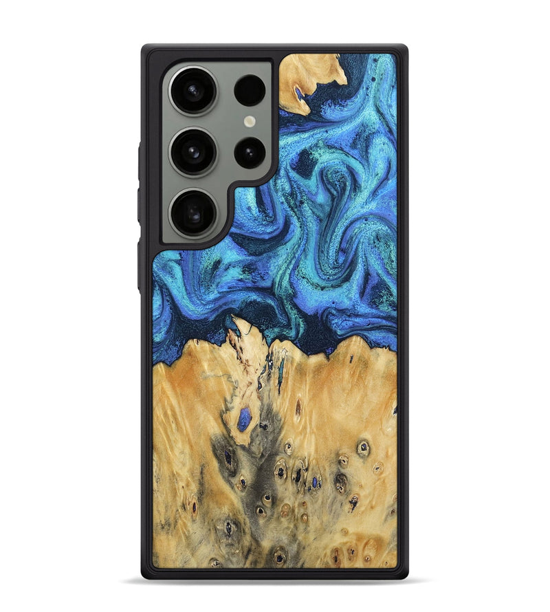 Galaxy S24 Ultra Wood Phone Case - Brandyn (Blue, 802329)