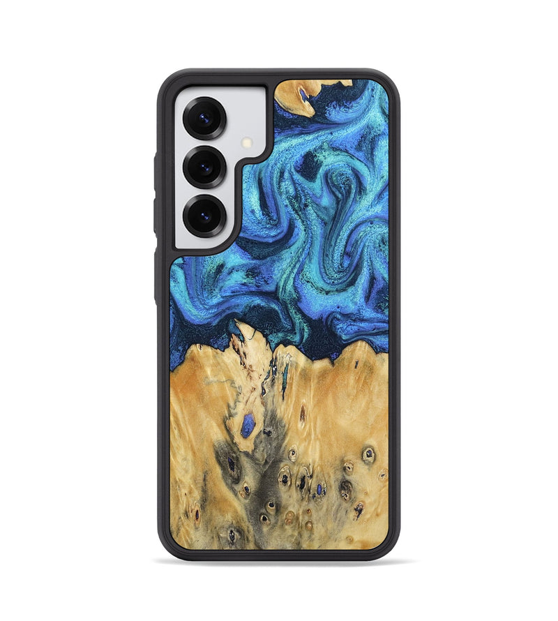 Galaxy S25 Wood Phone Case - Brandyn (Blue, 802329)