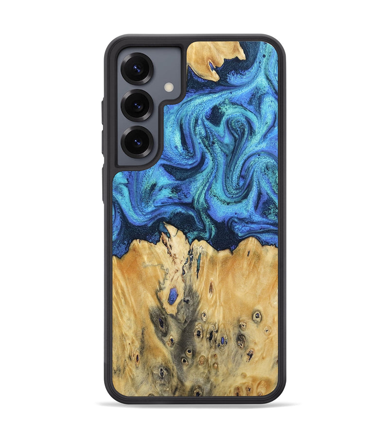Galaxy S25 Plus Wood Phone Case - Brandyn (Blue, 802329)