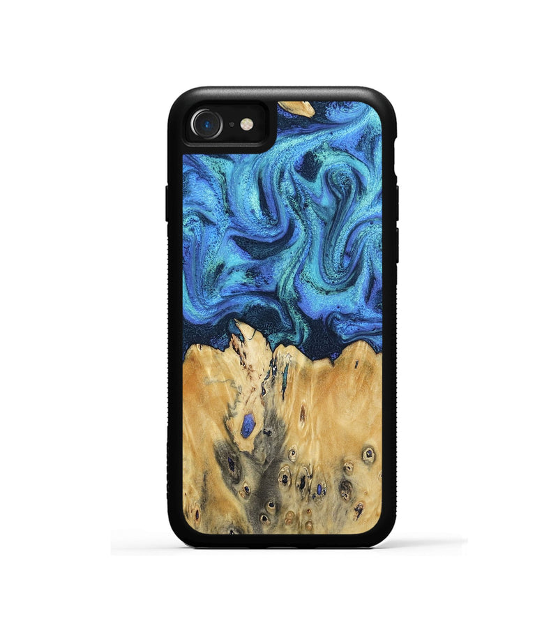 iPhone SE Wood Phone Case - Brandyn (Blue, 802329)