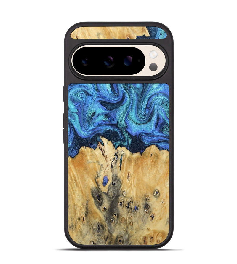Pixel 10 Wood Phone Case - Brandyn (Blue, 802329)