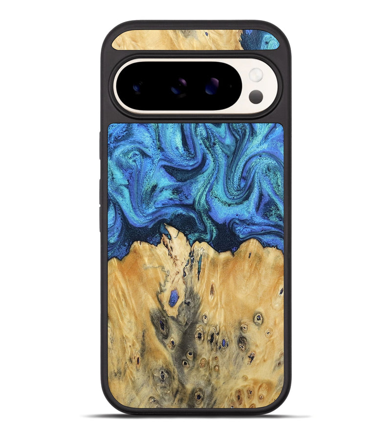 Pixel 10 Pro XL Wood Phone Case - Brandyn (Blue, 802329)