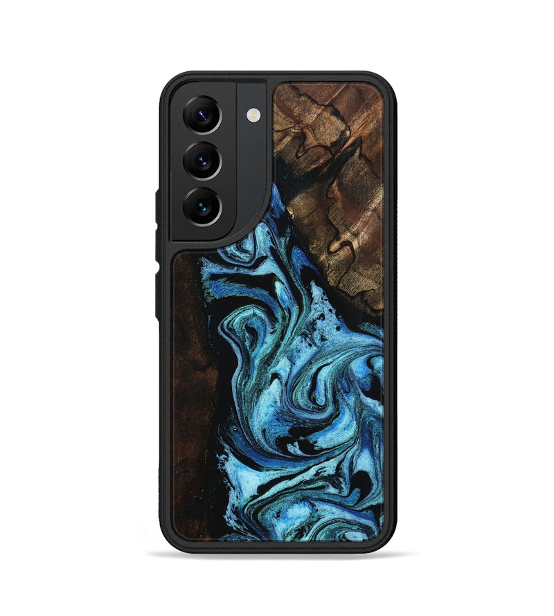 Galaxy S22 Wood Phone Case - Reya (Blue, 802330)
