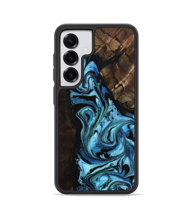 Galaxy S25 Wood Phone Case - Reya (Blue, 802330)