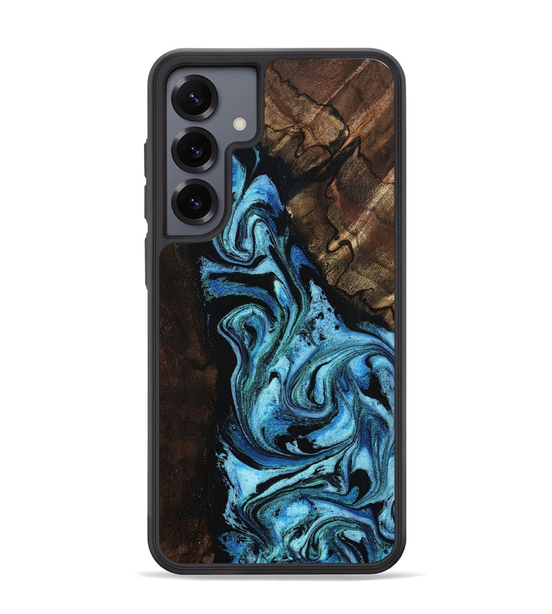 Galaxy S25 Plus Wood Phone Case - Reya (Blue, 802330)
