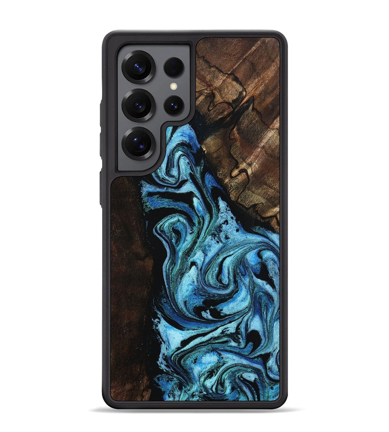 Galaxy S25 Ultra Wood Phone Case - Reya (Blue, 802330)