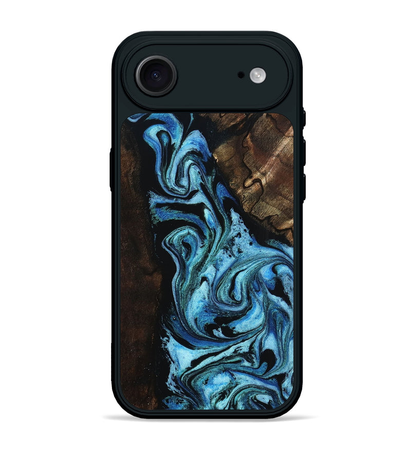 iPhone 17 Air Wood Phone Case - Reya (Blue, 802330)