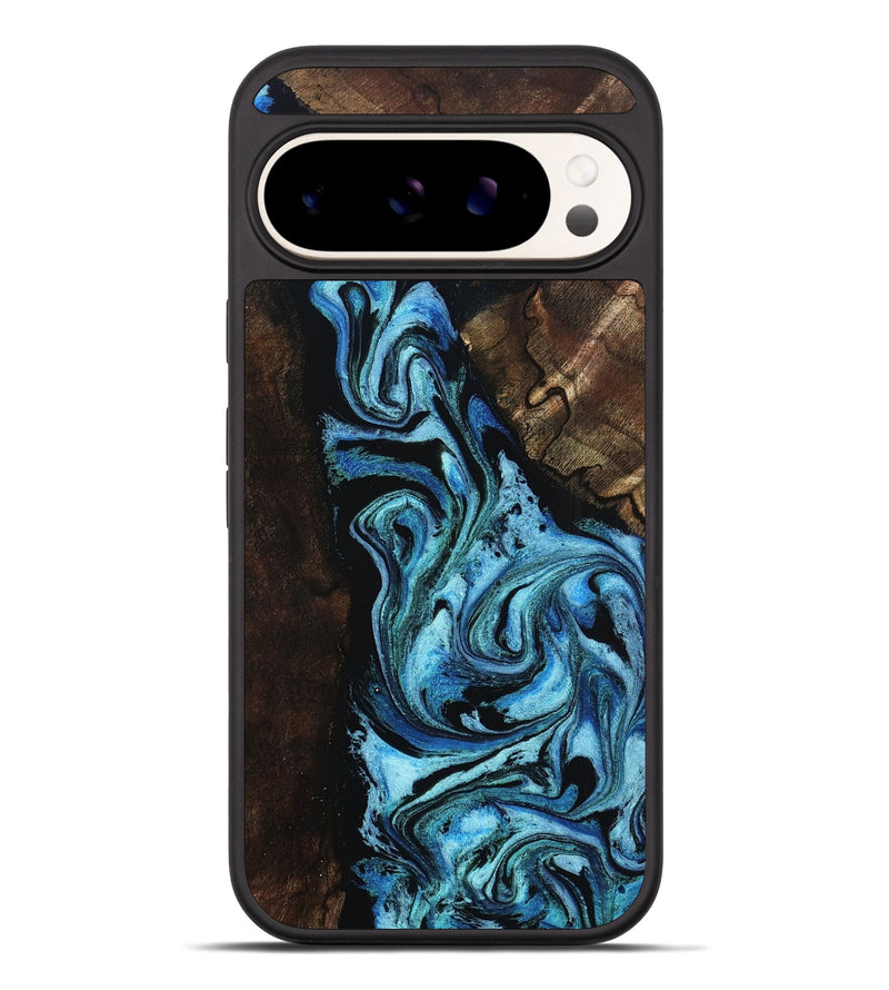 Pixel 10 Pro XL Wood Phone Case - Reya (Blue, 802330)