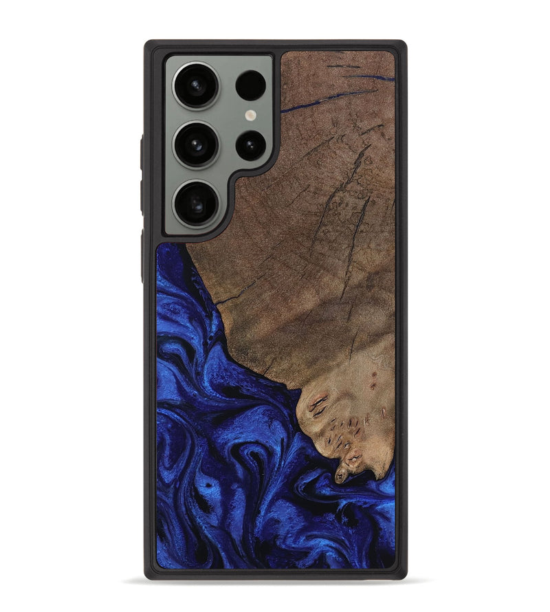 Galaxy S23 Ultra Wood Phone Case - Mareli (Blue, 802331)