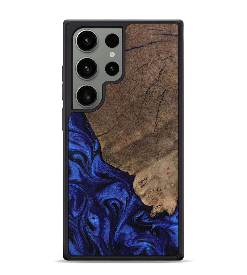 Galaxy S24 Ultra Wood Phone Case - Mareli (Blue, 802331)