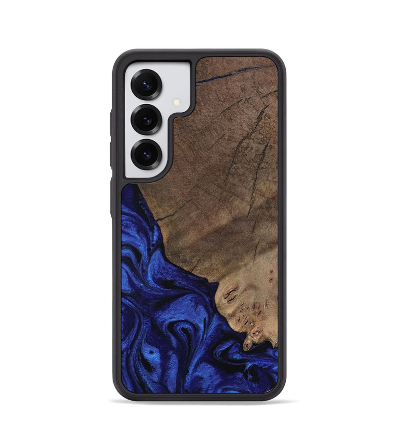 Galaxy S25 Wood Phone Case - Mareli (Blue, 802331)