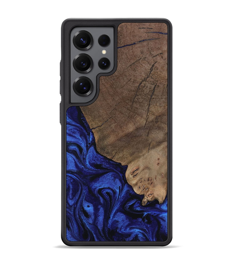 Galaxy S25 Ultra Wood Phone Case - Mareli (Blue, 802331)