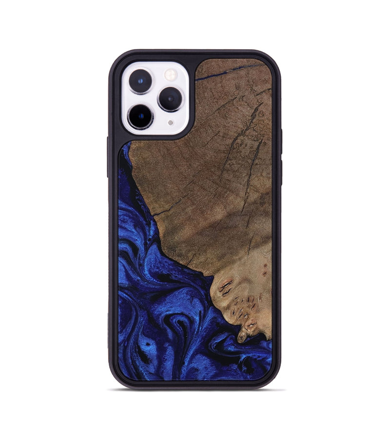 iPhone 11 Pro Wood Phone Case - Mareli (Blue, 802331)