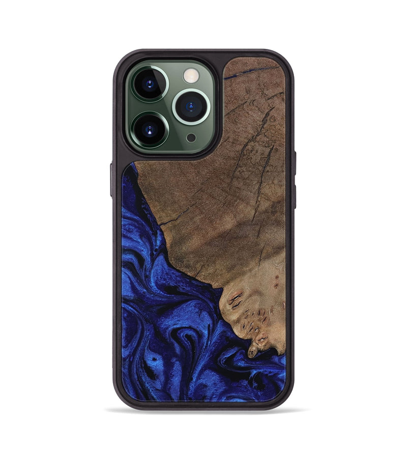 iPhone 13 Pro Wood Phone Case - Mareli (Blue, 802331)